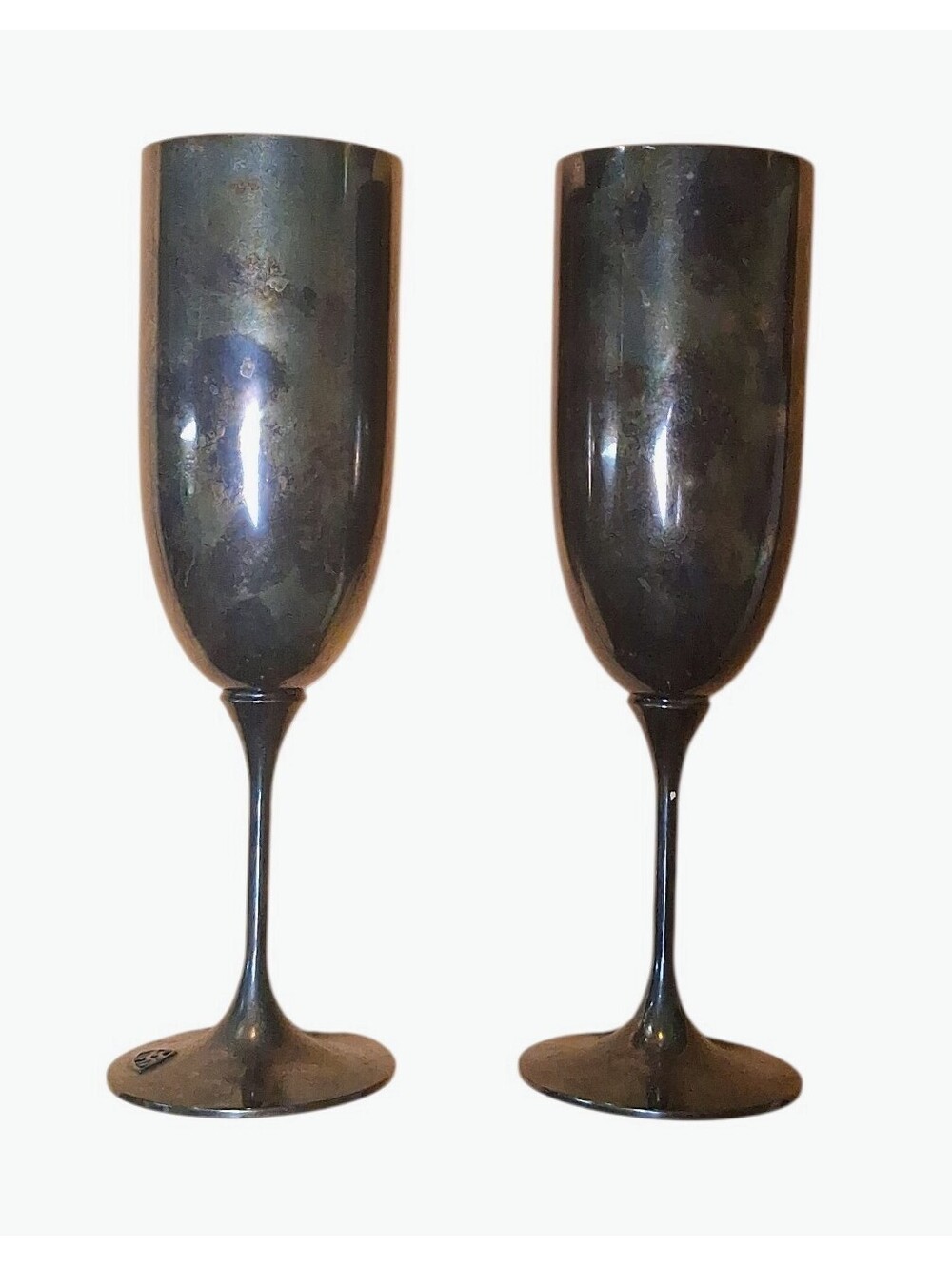 Mercedes Maybach Robbe & Berking Silver 925 Champagne Flutes